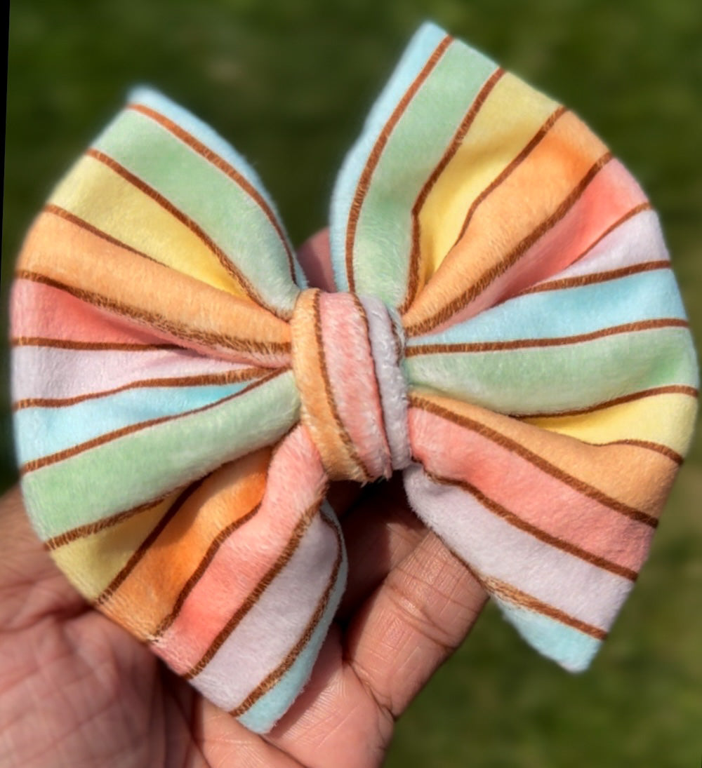 Pastel Rainbow Bow