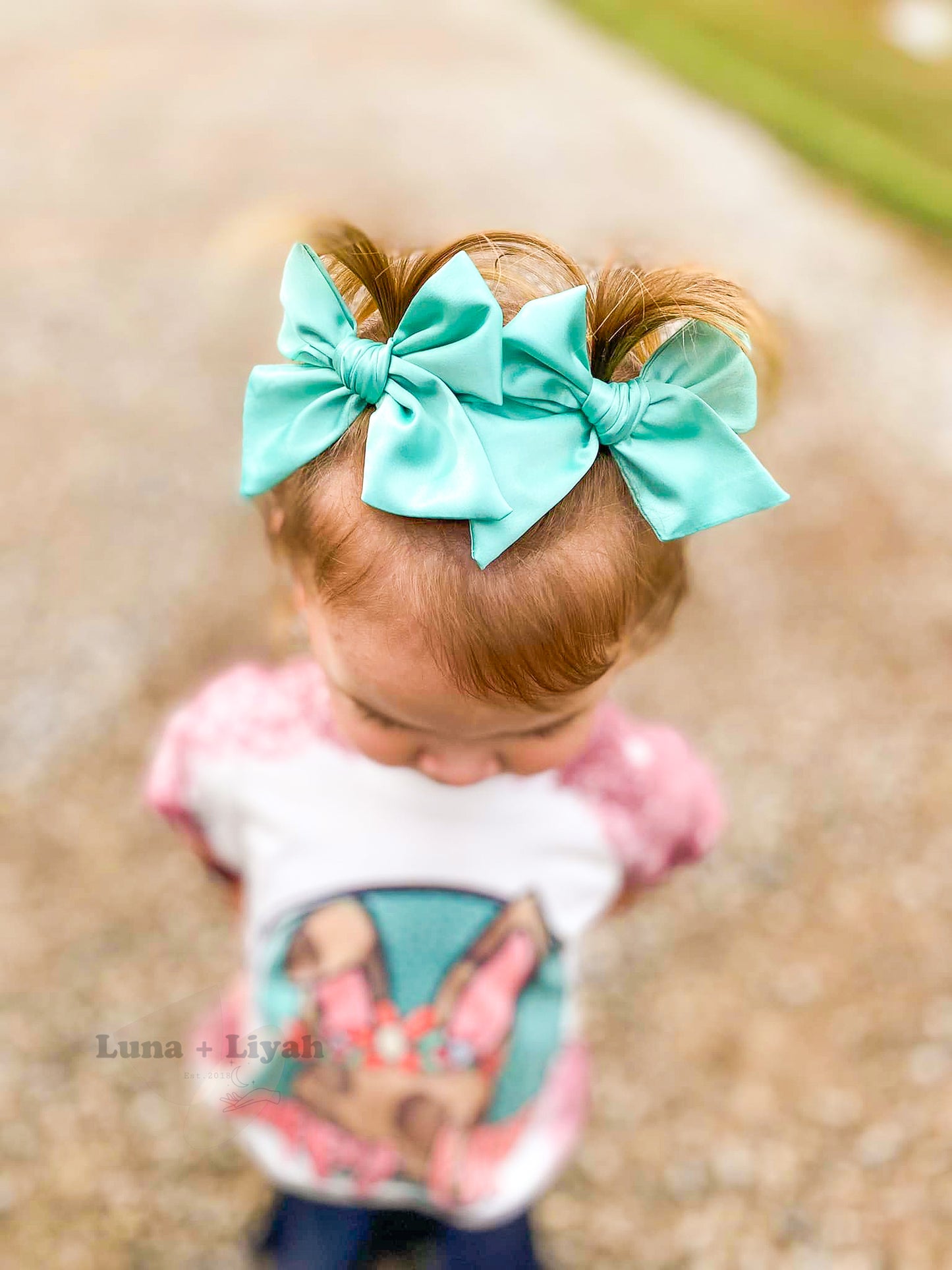 Hand Tied Bow -  Spring Satin