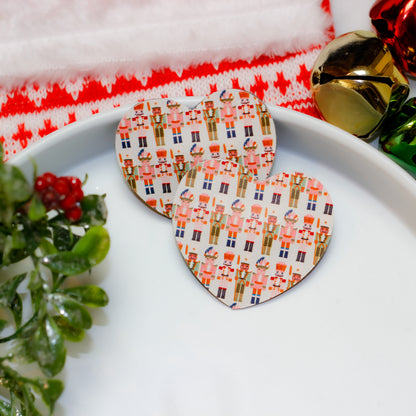 heart hair clip - pink nutcracker