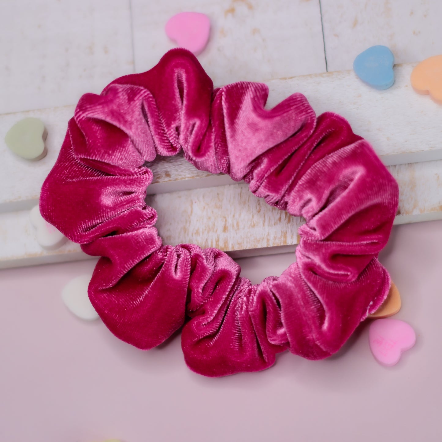 Scrunchie - Hot Pink Velvet