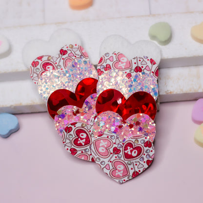 Stacked Heart Clip - Valentine Treat