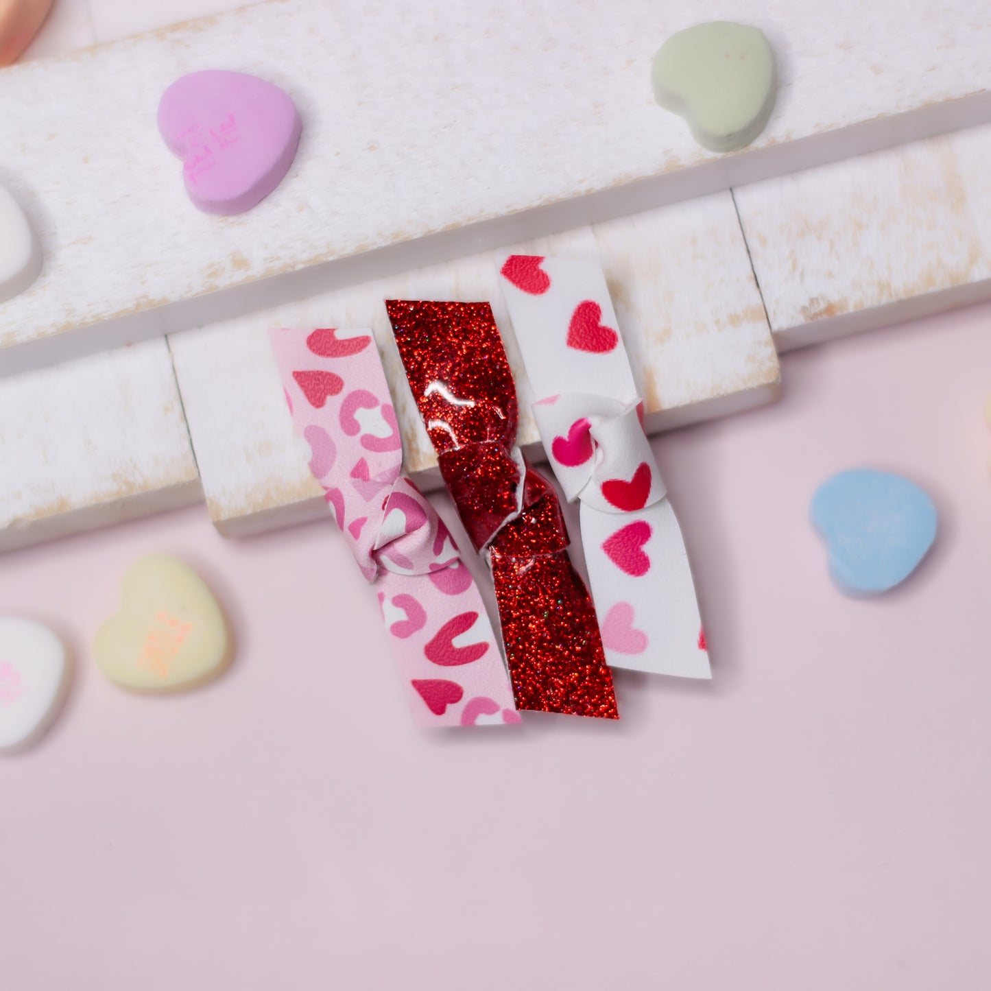 Knotted Clip Set - Valentine's Day Edition