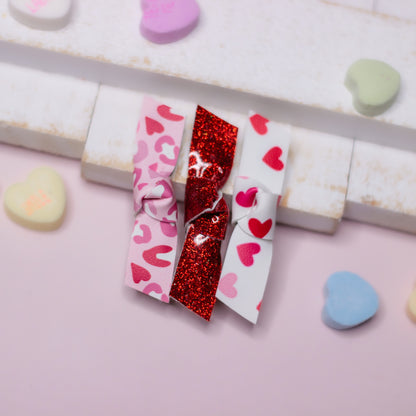 Knotted Clip Set - Valentine's Day Edition
