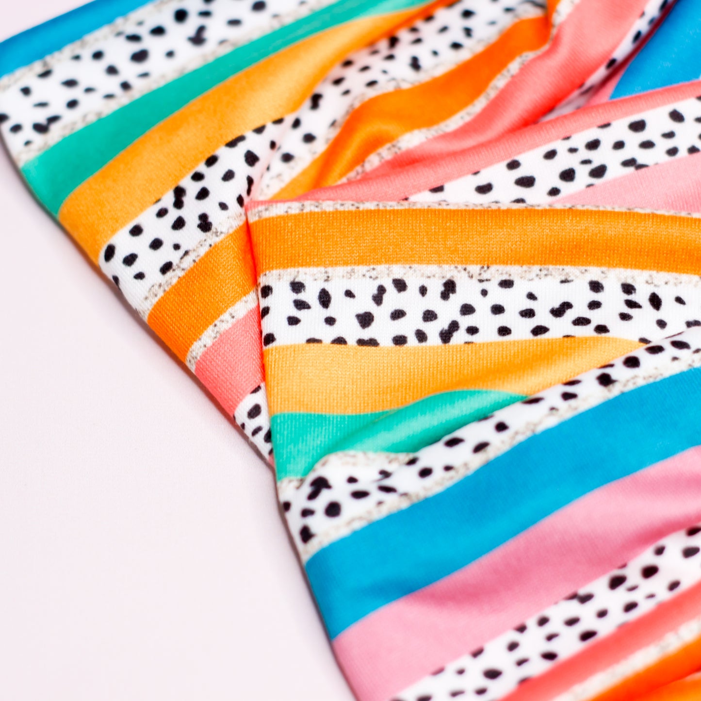 dbp thick twisted headband - colorful spots